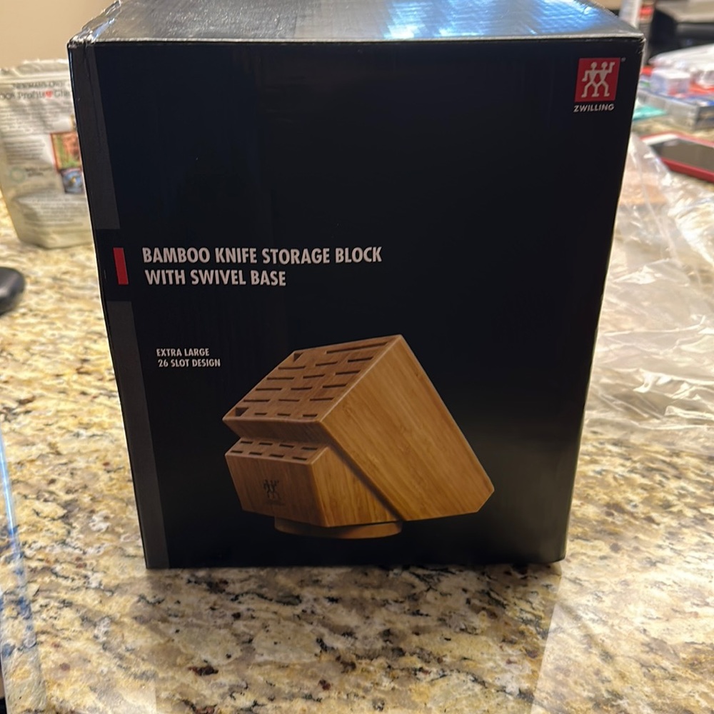 Zwilling Bamboo Knife Storage Block with Swivel Base 26 slot